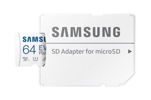 Samsung EVO Plus 64GB microSDXC UHS-I U1 130MB/s Full HD & 4K UHD Memory Card with Adapter