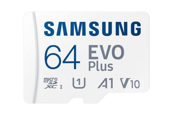 Samsung EVO Plus 64GB microSDXC UHS-I U1 130MB/s Full HD & 4K UHD Memory Card with Adapter