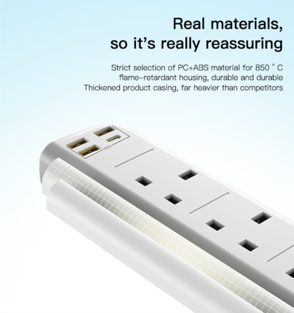 MC21 Yesido 8 in 1 Safe protection 3.5A high-power output Fast charging USB port 2M Length Charging Hub