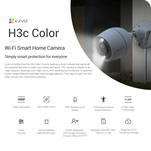 Ezviz-H3C-WiFi-Camera-hzone.lk-panadura-tel-077-8263330 wifi EZVIZ in Sri Lanka H3C 1080P IR Night Vision Smart Home Camera