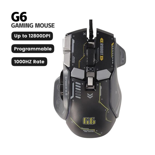 61dj7QZl4ZL._AC_SX679_ WIRED GAMING MOUSE 10 BUTTON MACRO PROGRAMMABLE 13 RGB LIGHTING MODES 6 SPEED 12800DPI WIRED RGB GAMING MOUSE
