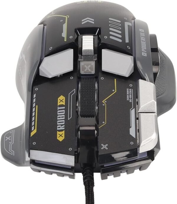 61tPgmEWGAL._AC_SX679_ WIRED GAMING MOUSE 10 BUTTON MACRO PROGRAMMABLE 13 RGB LIGHTING MODES 6 SPEED 12800DPI WIRED RGB GAMING MOUSE